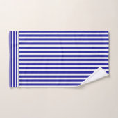 Blue White Stripe Bath Towel Set  Bad Handdoek (Handdoek)