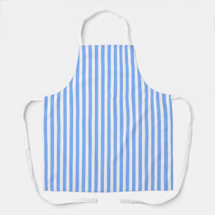 Blue White Stripes Chef Baker Cateraar Schort