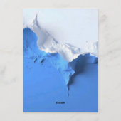 Blue & White Textured Art Wedding Invitation Kaart (Achterkant)