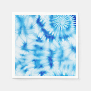 Blue White Tie Dye Servet