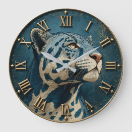 Blue White Tiger  Majestic Big Cat Wildlife Grote Klok