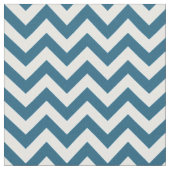 Blue White Trendy Chevron Pattern Fabric Stof (Close Up)