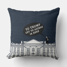 Blue White Trump kom terug op het withuis Kussen