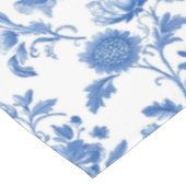 Blue White Vintage Toile Floral Tafelkleed (Gekanteld)