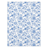 Blue White Vintage Toile Floral Tafelkleed (Voorkant)