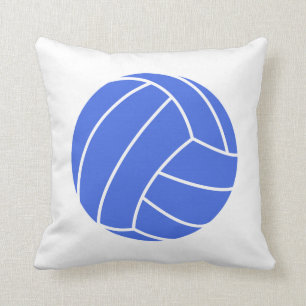 Blue & White Volleyball Kussen