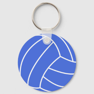 Blue & White Volleyball Sleutelhanger