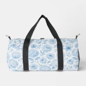 Blue White Watercolor Floral Pattern Plunjezak (Voorkant)