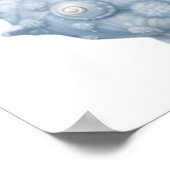 Blue & White Waterverf Seashells – Ocean Nursery Poster (Hoek)