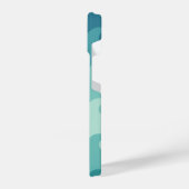 "Blue & White Wave Minimalist Phone Case – Calm  iPhone Hoesje (Linkerkant)