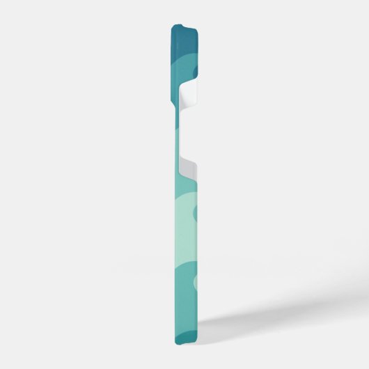 "Blue & White Wave Minimalist Phone Case – Calm  iPhone Hoesje (Linkerkant)