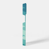 "Blue & White Wave Minimalist Phone Case – Calm  iPhone Hoesje (Rechterkant)