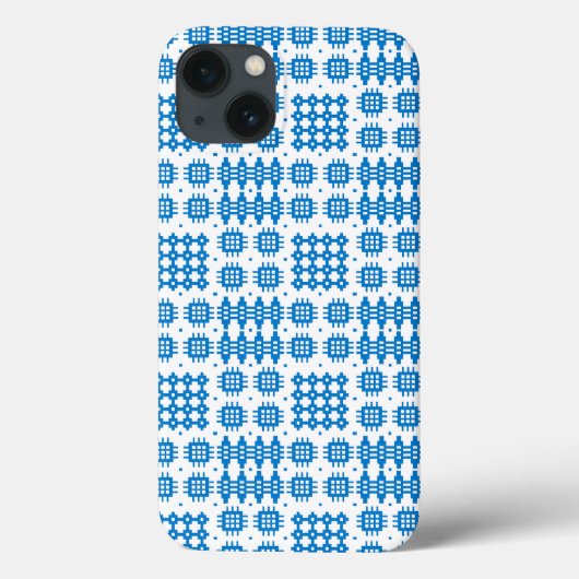 Blue White Welsh Tapestry iPhone 6 Xtreme Hoesje (Achterkant)