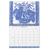 Blue White Willow Animal Natuur Whimsical Design Kalender (Mar 2027)