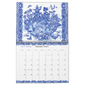 Blue White Willow Animal Natuur Whimsical Design Kalender (Jan 2026)