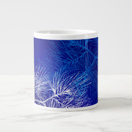 Blue White Winter Holiday Pine Grote Koffiekop