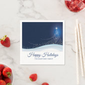 Blue white winter snow Christmas tree editable  Servet (Insitu)