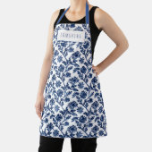 Blue White Womens Apron Schort (Insitu)