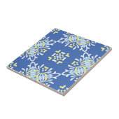 Blue White Yellow Mediterranean  Elegant Tegeltje (Zijkant)