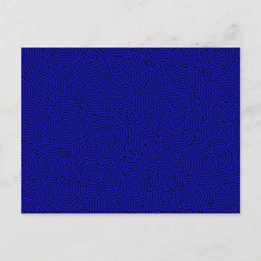 Blue Whorls Briefkaart (Voorkant)