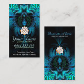Blue Widow Fractal Visitekaartje (Voorkant / Achterkant)