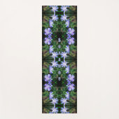 Blue Wild Chicory Flowers Abstract gepersonaliseer Yogamat (Voorkant)