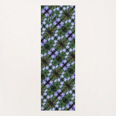 Blue Wild Chicory Flowers Pattern - Aangepast Yogamat (Voorkant)