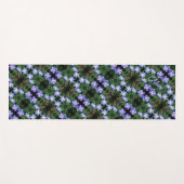Blue Wild Chicory Flowers Pattern - Aangepast Yogamat (Voorkant (horizontaal))