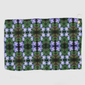 Blue Wild Chicory Flowers Pattern Golfhanddoek (Horizontaal)