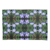 Blue Wild Chicory Flowers Pattern Kussensloop (Voorkant)