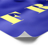 Blue Wild Horses Motivatie Freedom Artwork Poster (Hoek)