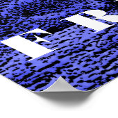 Blue Wild Horses Motivatie Freedom Artwork Poster (Hoek)