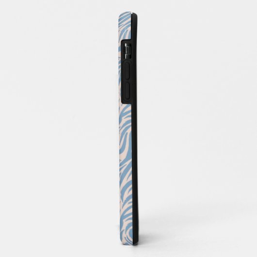 Blue Wild Tiger Stripes Case-Mate iPhone Case (Achterkant/links)