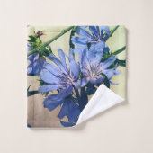 Blue Wildflower Bath-handdoekset Bad Handdoek (Wasdoekje)