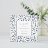 Blue Wildflower Bewaar de datum (Staand voorkant)