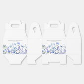 Blue Wildflower Bloemen Waterverf bruiloft Bedankdoosjes (Ongevouwen)
