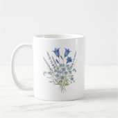 Blue Wildflower Bouquet Koffiemok (Links)