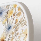 Blue Wildflower Floral gepersonaliseerd Pickleball Paddle (Links Detail)