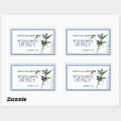 Blue Wildflower Honey Label (datum waarop het is g (Vel)