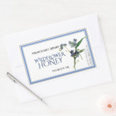 Blue Wildflower Honey Label (datum waarop het is g (Envelop)