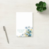 Blue Wildflower Inspirerend Post-it Notes (Kantoor)