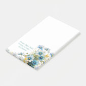 Blue Wildflower Inspirerend Post-it Notes (Schuin)