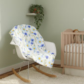 Blue Wildflower Meadow Fleece Deken