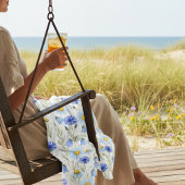 Blue Wildflower Meadow Fleece Deken