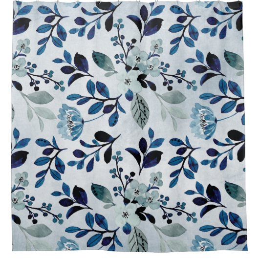 Blue Wildflower Meadows  Douchegordijn (Voorkant)