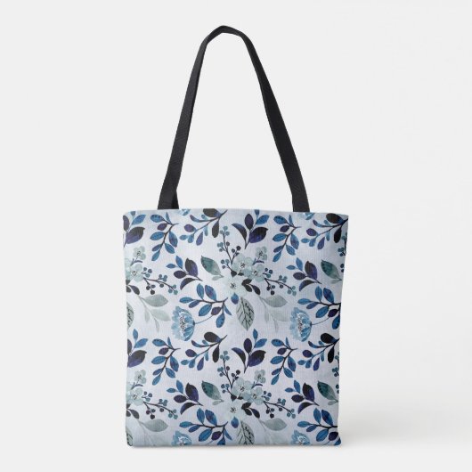 Blue Wildflower Mountain Meadows Tote Bag (Achterkant)