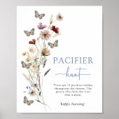 Blue Wildflower Pacifier Poster (Voorkant)