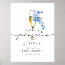 Blue Wildflower Petals & Prosecco Vrijgezellenfees