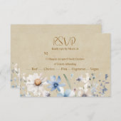 Blue Wildflower RSVP (Voorkant / Achterkant)
