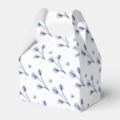 Blue Wildflower Something Blue Baby Shower Bedankdoosjes (Achterkant)